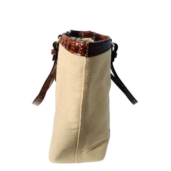 NWT Brahmin Brooke Pecan Pipa Greeting Massachusetts Large Tote Woody New w/ Tag - Picture 11 of 16